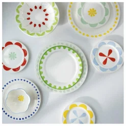 &Klevering Assiettes Folk - Set de 4 Multicolore Sale