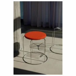 & Tradition Assise pour tabouret Wire VP11, Verner Panton | Rouge coquelicot Sale