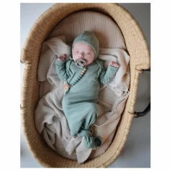 Mushie Attache-tétine Eva | Vert foncé