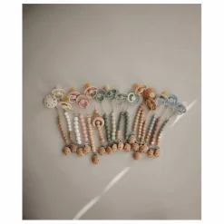 Mushie Attache-tétine Eva | Vert foncé