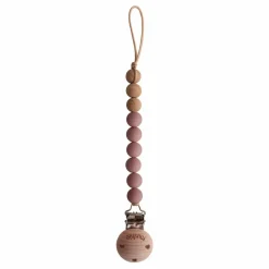 Mushie Attache-tétine Eva | Vieux Rose Discount