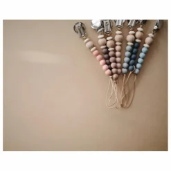 Mushie Attache-tétine Eva | Vieux Rose Discount