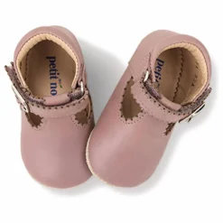 Petit Nord Babies T-Bar Scallop Bébé | Rose Discount