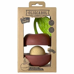New Oli & Carol Balle sonore 3 en 1 Mery la Cerise Rouge foncé