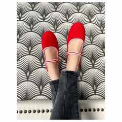 Femme Hermosilla Ballerines Coquelicot |