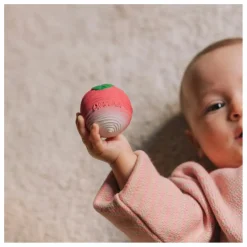 Oli & Carol Hochets Et Anneaux De Dentition|Jouets D'Éveil|Balles sensorielles Salade de légumes - Lot de 3