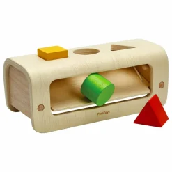 Plan Toys Banc à marteler en bois naturel 3 formes Multicolore Clearance