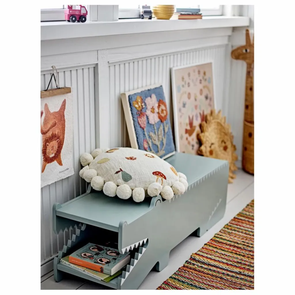 Bloomingville Mini Banc avec rangement Arnie | Vert Hot