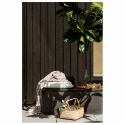 Outlet Broste Copenhagen Banc de rangement outdoor Fiber | Charbon