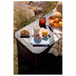 Outlet Broste Copenhagen Banc de rangement outdoor Fiber | Charbon