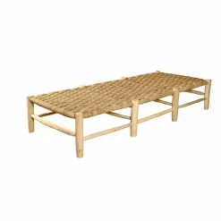 Cosydar Banquette 8 pieds en bois brut et palme