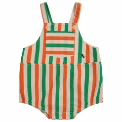 Discount Bobo Choses Barboteuse à Bretelles Rayée | Ecru