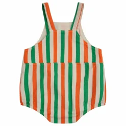 Discount Bobo Choses Barboteuse à Bretelles Rayée | Ecru