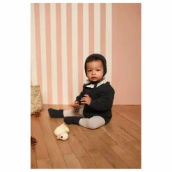 Sale Lililotte Barboteuse Diego Laine | Gris chiné