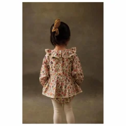 Online Louise Misha Barboteuse India Fleurie Coton Bio | Crème