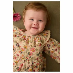 Online Louise Misha Barboteuse India Fleurie Coton Bio | Crème