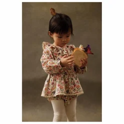 Online Louise Misha Barboteuse India Fleurie Coton Bio | Crème