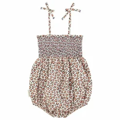 Best Piupiuchick Barboteuse Léopard Coton Bio | Ecru