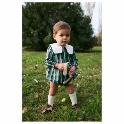 birinit Barboteuse Mariana Coton Bio | Vert Hot