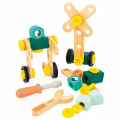 Janod Jeux Éducatifs|Baril Brico'Kids - 50 pièces