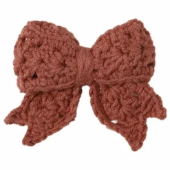 Quincy Mae Barrette Nœud Crochet | Rouge Brun Outlet