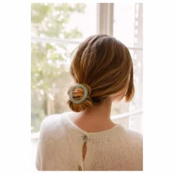 Femme Bachca Barrette ronde Opaline |