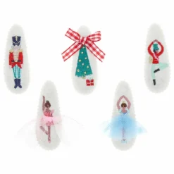 Enfant Meri Meri Accessoires De Mode|Barrettes Casse Noisette brodées - Lot de 5