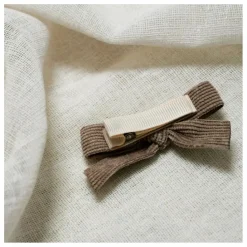 Gentil Coquelicot Barrettes Fleurs - Set de 3 Taupe New