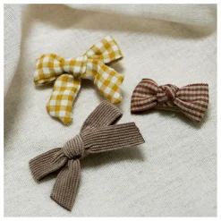 Enfant Gentil Coquelicot Accessoires De Mode|Barrettes Vichy - Set de 3