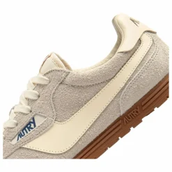 Autry Basket Windspin Low Bicolore Suède et Cuir | Gris clair Outlet