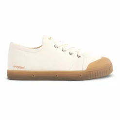 Outlet Spring Court Baskets Basses Zip G2 Heavy Canvas | Blanc cassé