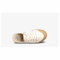 Outlet Spring Court Baskets Basses Zip G2 Heavy Canvas | Blanc cassé