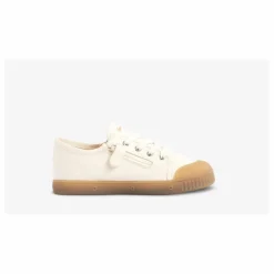 Outlet Spring Court Baskets Basses Zip G2 Heavy Canvas | Blanc cassé