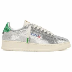 Autry Baskets Dallas Low Paillettes | Argenté New