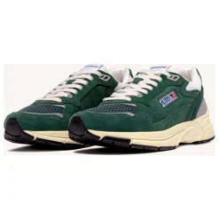 Autry Baskets Hyperway Low Suède | Vert Online