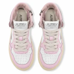 Enfant Autry Baskets Kids Medalist Mid Cuir Bicolore |