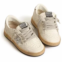 Enfant Golden Goose Baskets Lacets Ballstar Paillettes |