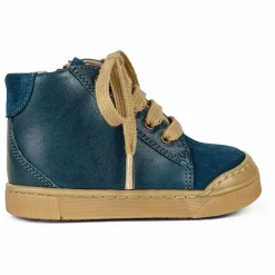 Petit Nord Baskets Lacets et Zip Bootie | Bleu New