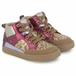 Enfant Pom d'Api Baskets Mousse Bump Leopard |