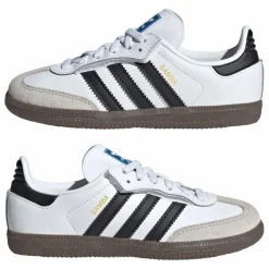 Clearance Adidas Baskets Samba OG Lacets Elastiqués | Blanc