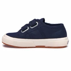 Superga Baskets Scratchs Coton Basse | Bleu marine Outlet