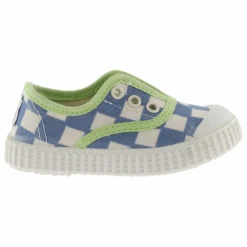 Online Victoria Baskets Scratchs Quadrillées Lona | Bleu