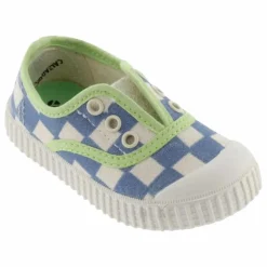 Online Victoria Baskets Scratchs Quadrillées Lona | Bleu