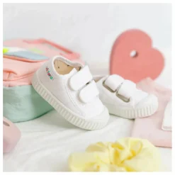 Enfant Victoria Baskets Scratchs Tiras Lona |