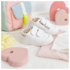 Enfant Victoria Baskets Scratchs Tiras Lona |