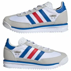 Adidas Baskets SL 72 RS Lacets Elastiqués | Blanc Best