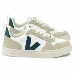 Outlet Veja Baskets V-10 Lacets Cuir | Vert