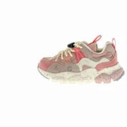 Enfant Flower Mountain Baskets|Baskets Yamano 3 Lacets Cuir Eco et Nylon |