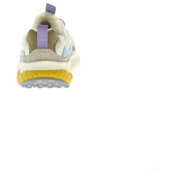 Flower Mountain Baskets Yamano 3 Lacets Cuir Eco et Teddy | Taupe Outlet