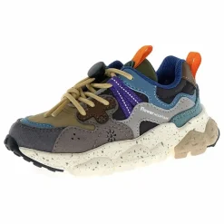 Flower Mountain Baskets Yamano 3 Lacets Cuir Eco et Nylon | Gris Best